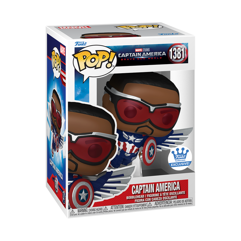 Funko Pop! Marvel Captain America Brave New World : Captain America 1381 Funko Shop Exclusive+ Pop Protector