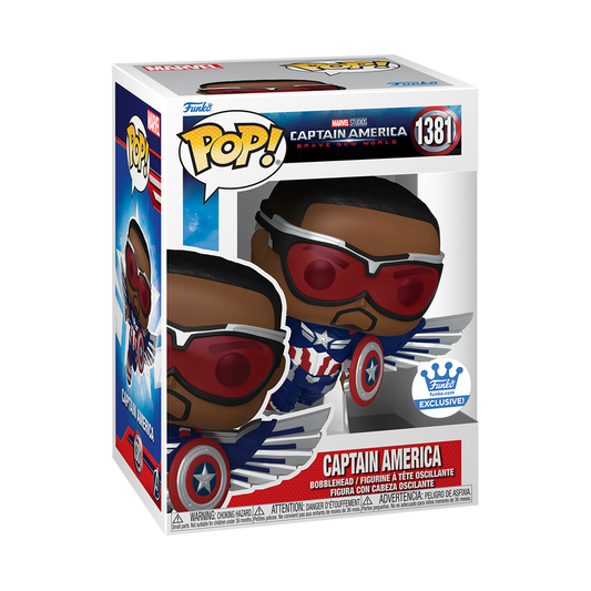 Funko Pop! Marvel Captain America Brave New World : Captain America 1381 Funko Shop Exclusive+ Pop Protector