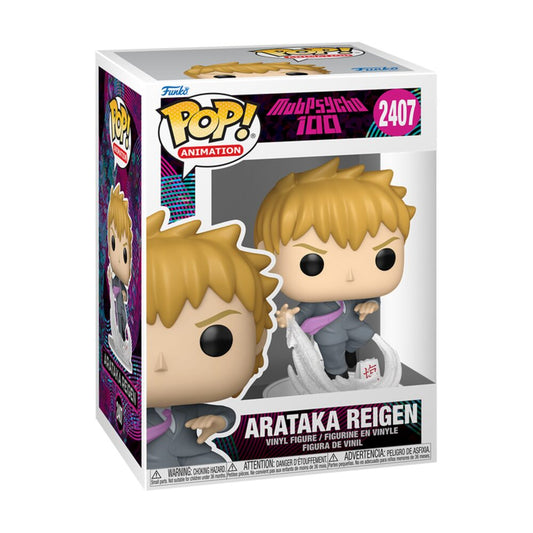 Funko Pop! Mob Psycho 100 - Arataka Reigen 2407 Figure + Pop Protector