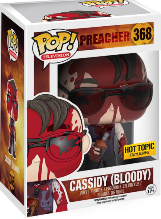 Funko Pop! Preacher - Cassidy (Bloody) 368 Hot Topic Exclusive + Free Protector (VAULTED)