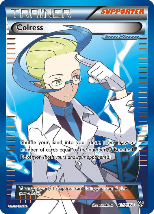 Pokemon TCG! Colress (Team Plasma) (135 Full Art) - Plasma Storm (PLS)
