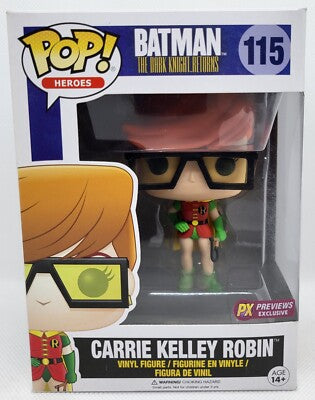 Funko Pop! Batman The Dark Knight Returns - Carrie Kelley Robin 115 PX Previews Exclusive Figure + Pop Protector