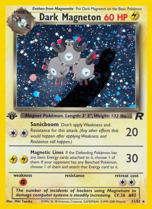 Pokemon TCG! Dark Magneton (11) - Team Rocket (TR) Unlimited
