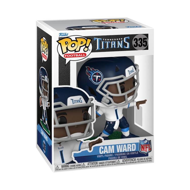 Funko Pop! NFL Tennessee Titans - Cam Ward 335 Figure + Pop Protector