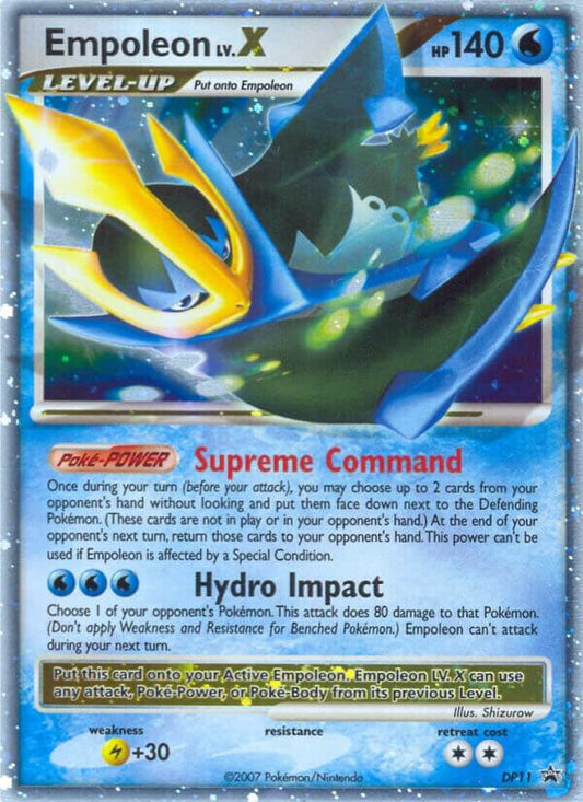 Pokemon TCG! Empoleon LV.X - DP11 - Diamond and Pearl Promos (PR) HP