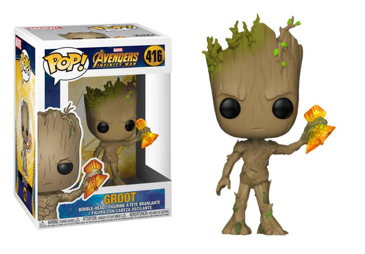 Funko Pop! Marvel Avengers Infinity War Groot 416 + Free Protector