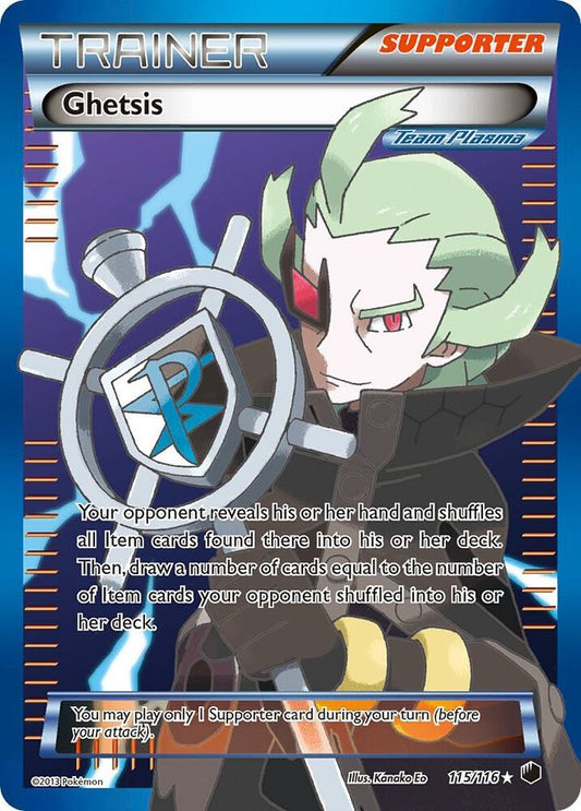 Pokemon TCG! Ghetsis (Team Plasma) (Full Art) - Plasma Freeze (PLF) MP+