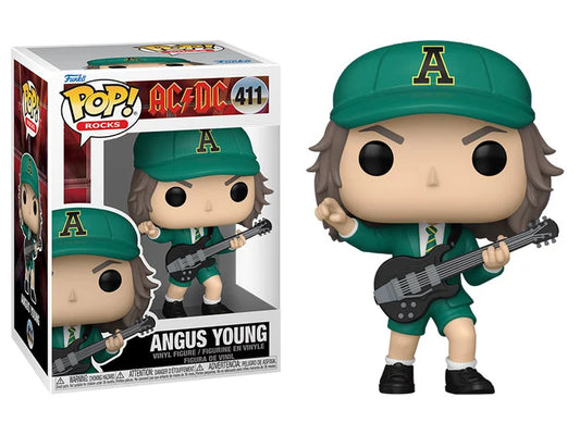 Funko Pop! AC/DC Angus Young 411 + Free Protector