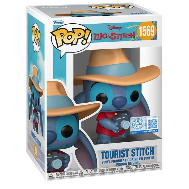 Funko Pop! Disney Lilo & Stitch : Tourist Stitch 1569 Funko Special Edition + Pop Protector