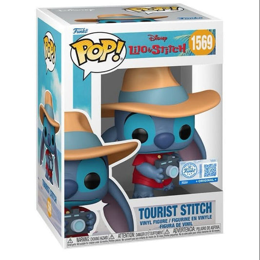 Funko Pop! Disney Lilo & Stitch : Tourist Stitch 1569 Funko Special Edition + Pop Protector