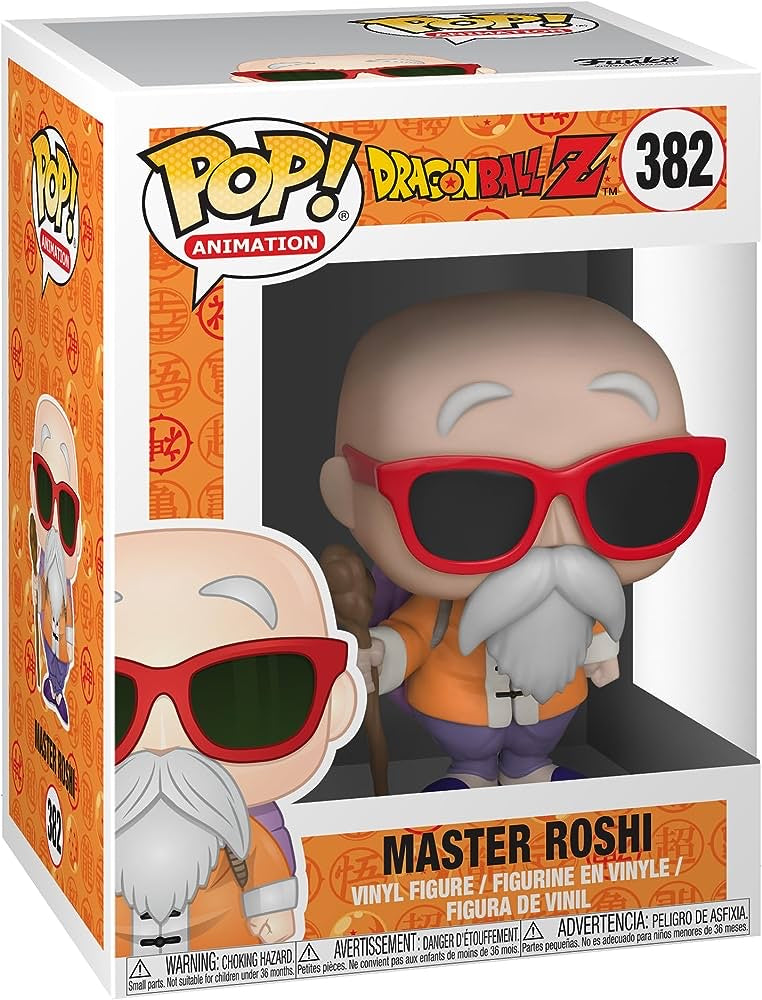 Funko Pop! Dragon Ball Z Master Roshi 382 + Free Protector