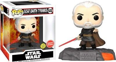 Funko Pop! Star Wars Red Saber Series Volume 1: Darth Tyranus 522 Glows in the Dark GameStop Exclusive 6-Inch Figure
