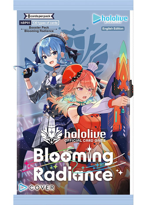 HOLOLIVE BLOOMING RADIANCE - BOOSTER PACK (ENGLSIH) 8 CARDS PER PACK (One Variation Chosen at Random)