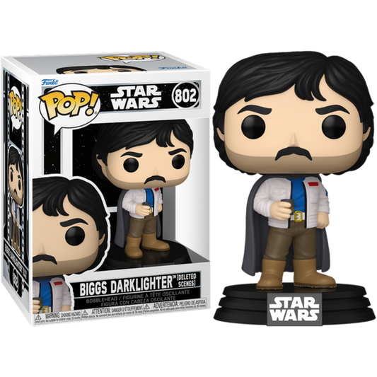 Funko Pop! Star Wars - Biggs Darklighter (Deleted Scenes) 802 Figure + Pop Protector
