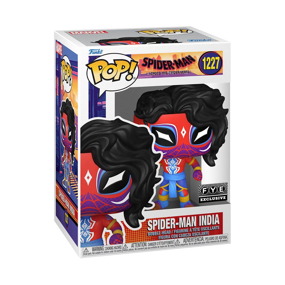 Funko Pop! Spider-Man Across The Spider-Verse : Spider-Man India 1227 FYE Exclusive + Pop Protector
