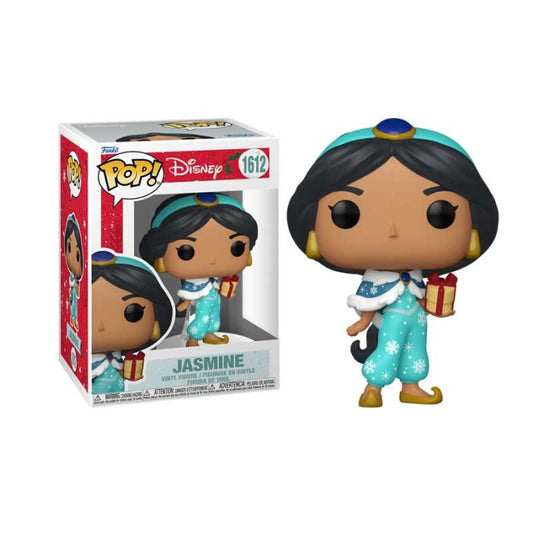 Funko Pop! Disney Winter Holiday Christmas Edition - Jasmine 1612 Figure + Pop Protector
