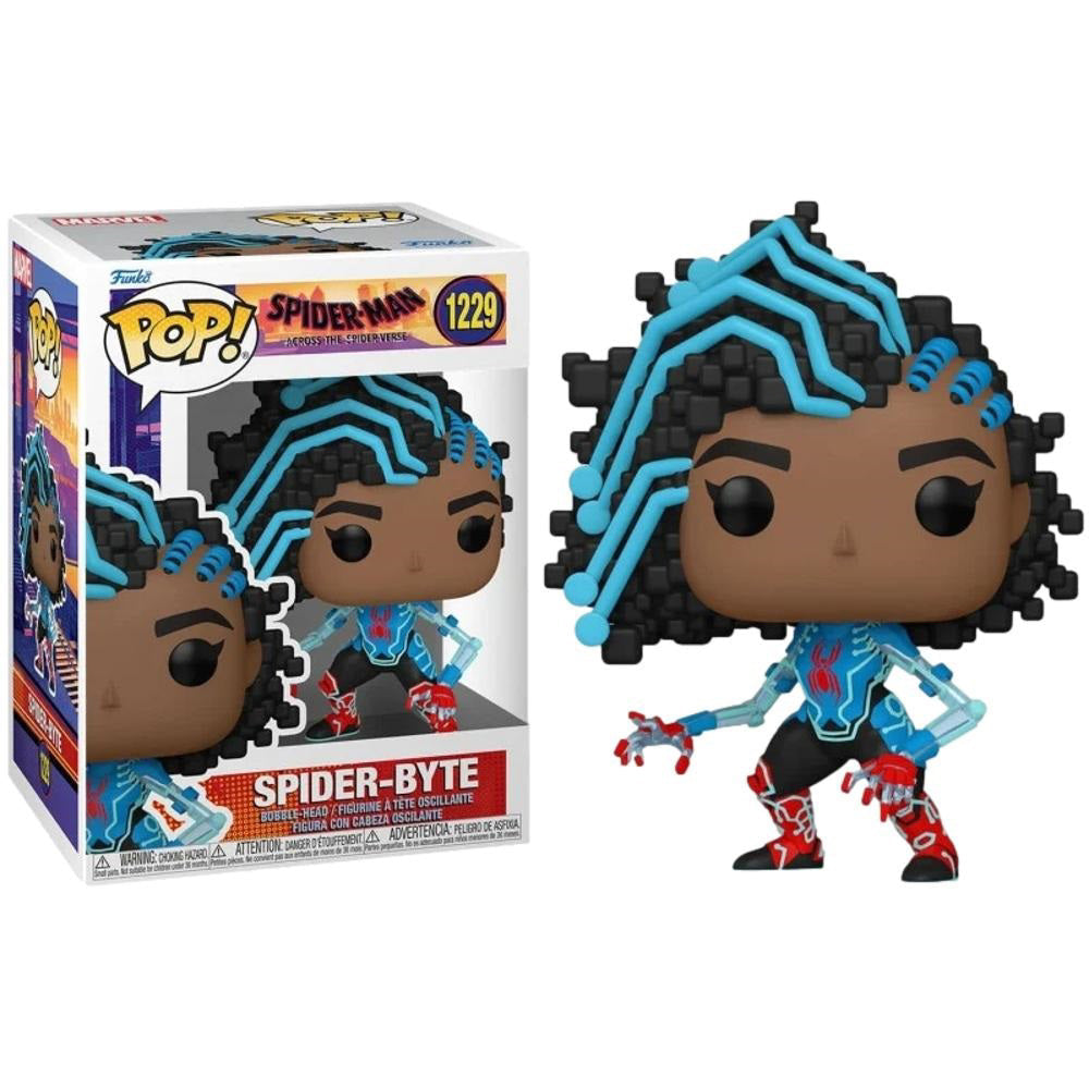 Funko Pop! Spider-Man Across The Spider-Verse - Spider-Byte 1229 + Free Protector