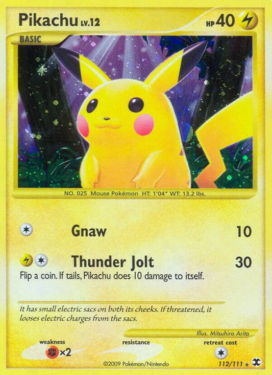 Pokemon TCG! Pikachu - Rising Rivals (RR) LIGHTLY PLAYED (SWIRL)