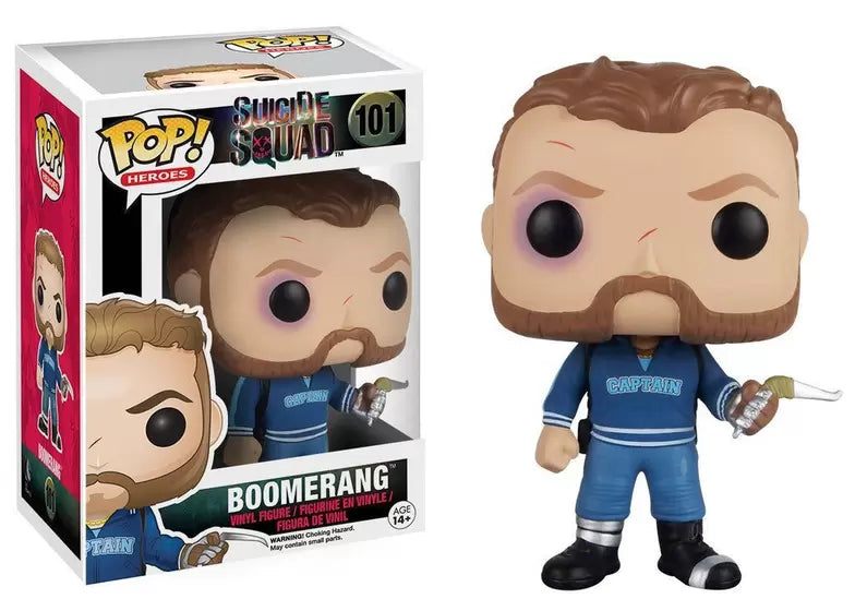 Funko POP! Heroes: Suicide Squad #101 - Boomerang + PROTECTOR!