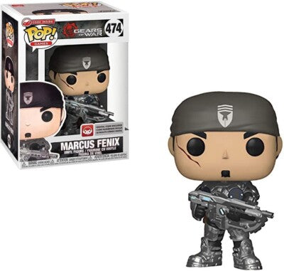 Funko Pop! Gear of War - Marcus Fenix 474 Figure + Pop Protector