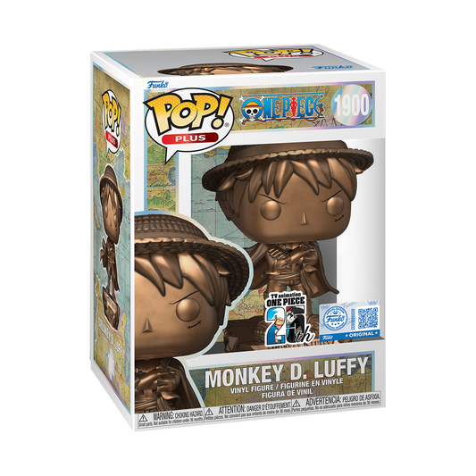 Preorder Funko Pop! Plus Anime One Piece Monkey D. Luffy Statue (Bronze) 1900