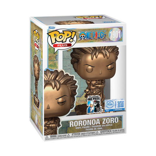 Preorder Funko Pop! Plus Anime One Piece Roronoa Zoro Statue (Bronze) 1901