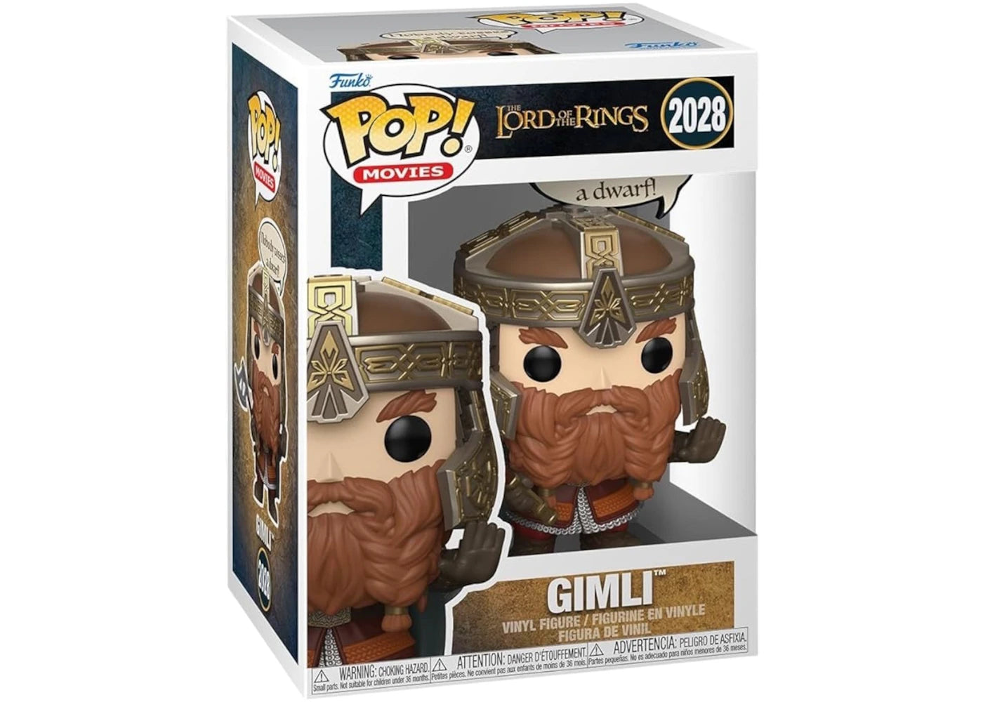 Funko Pop! The Lord of the Rings - Gimli 2028 Figure + Pop Protector