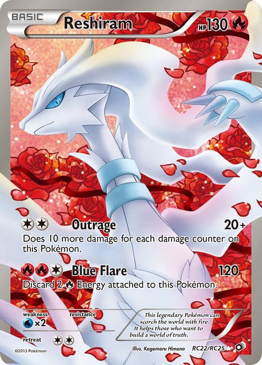 Pokemon TCG! Reshiram (Full Art) - Legendary Treasures: Radiant Collection (LTR) LP