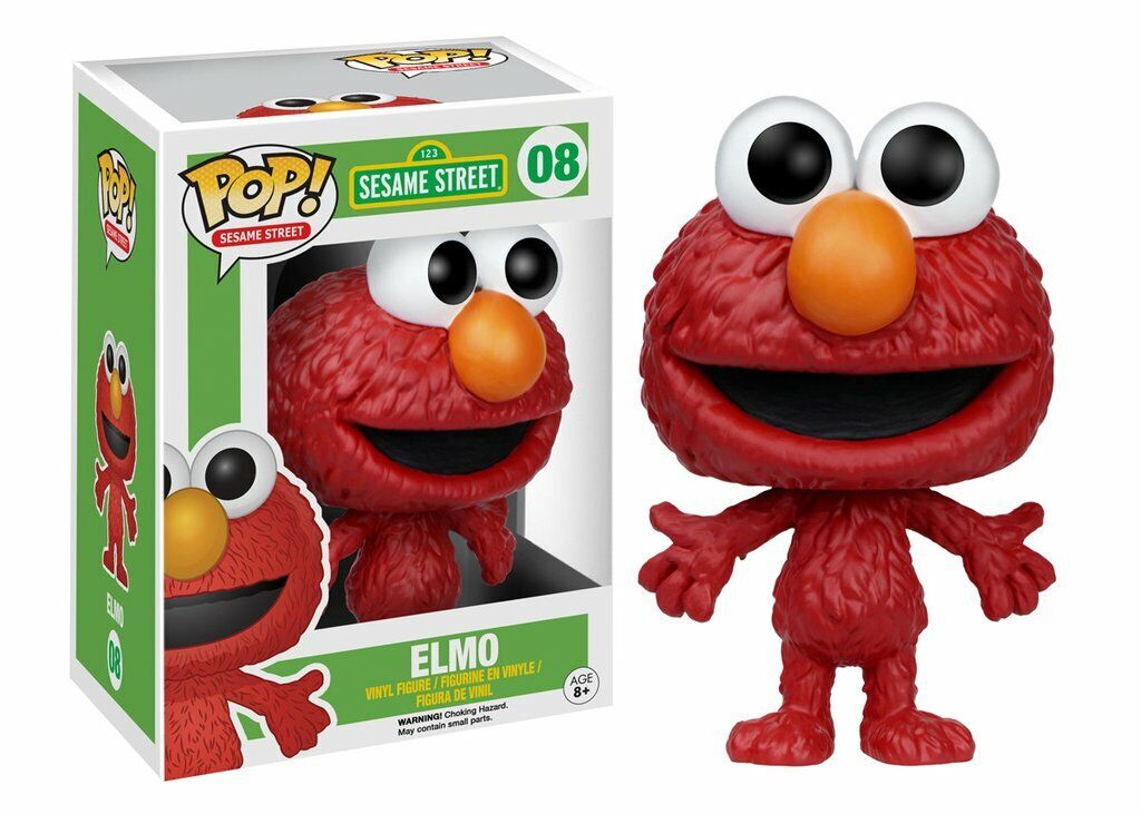 Funko Pop! 123 Sesame Street - Elmo 08 (VAULTED) + Free Protector