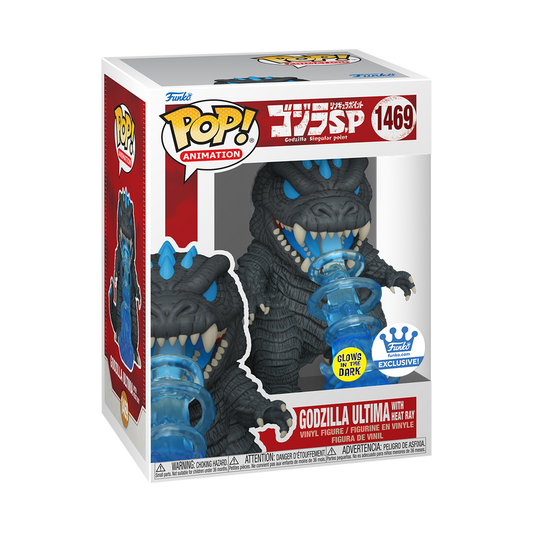 Funko Pop! Godzilla Singular Point - Godzilla Ultima with Heat Ray 1469 Glows in the Dark Funko Shop Exclusive + Free Protector