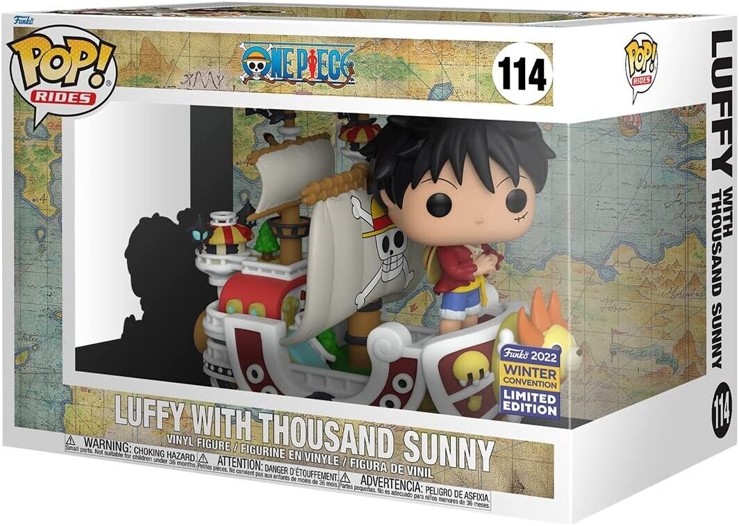 Funko Pop! Rides One Piece Luffy With Thousand Sunny #114 Winter Convention