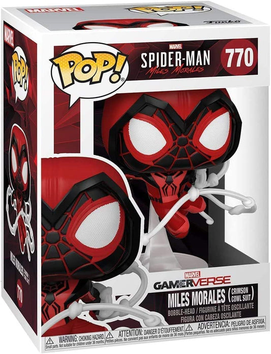 Funko Pop! Marvel Spider-Man Gamerverse Miles Morales (crimson cowl suit) 770 + Free Protector