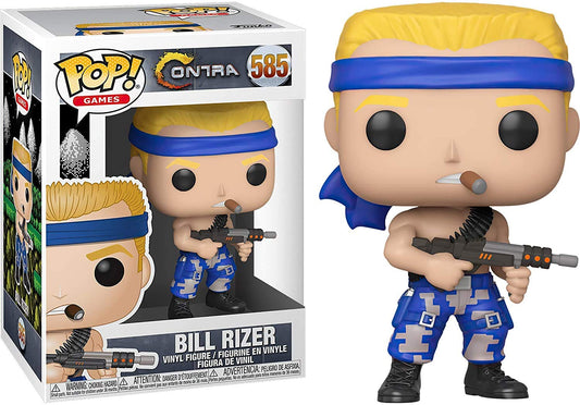 Funko Pop! Contra - Bill Rizer 585 Figure + Pop Protector