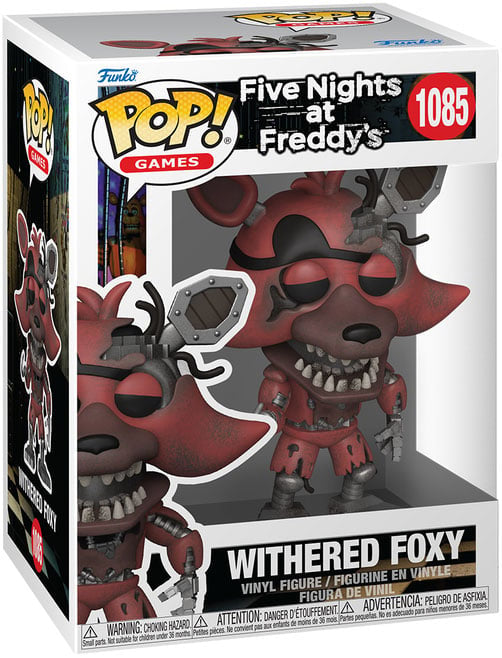 Funko Pop! Five Nights at Freddy’s : Withered Foxy 1085 Figure + Pop Protector