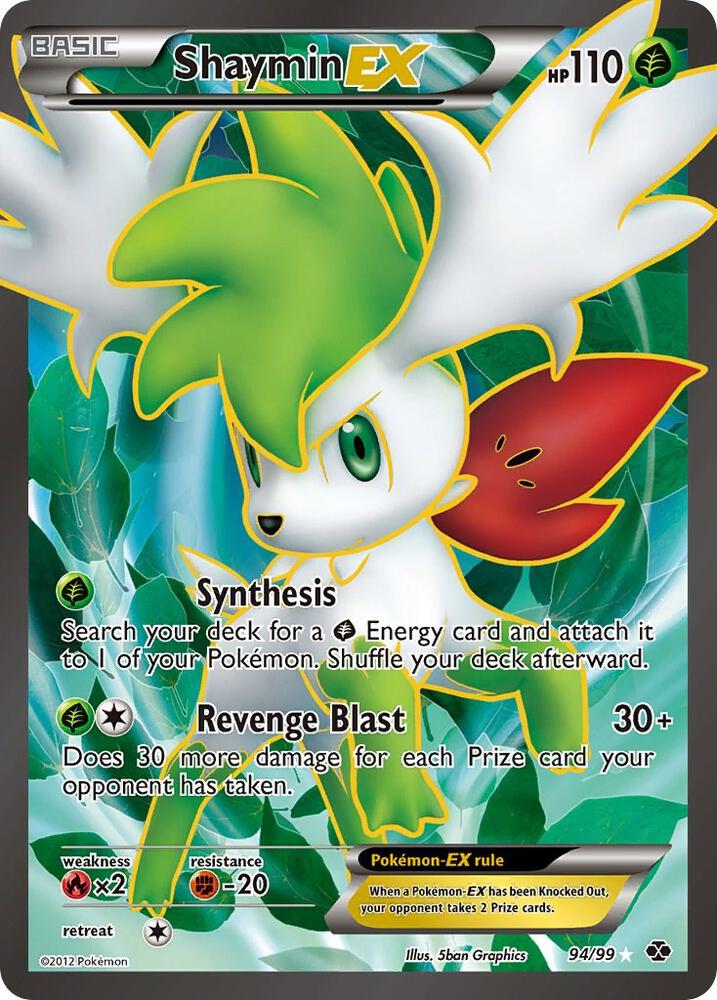 Pokemon TCG! Shaymin EX (94 Full Art) - Next Destinies (NXD) LIGHTLY PLAYED