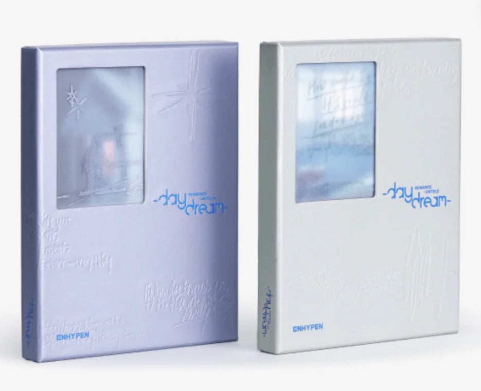 K-pop Enhypen Romance : Untold - Daydream (2 Versions) Blue Noon and White Midnight Bundle Set Albums