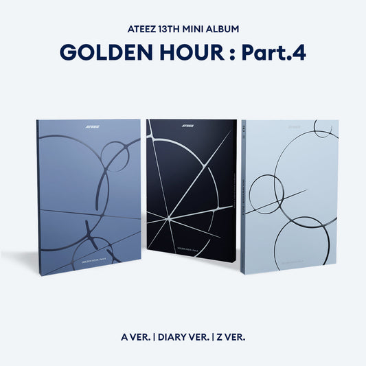 K-POP ATEEZ - GOLDEN HOUR : PART.4 ALBUM (3 VERSIONS)