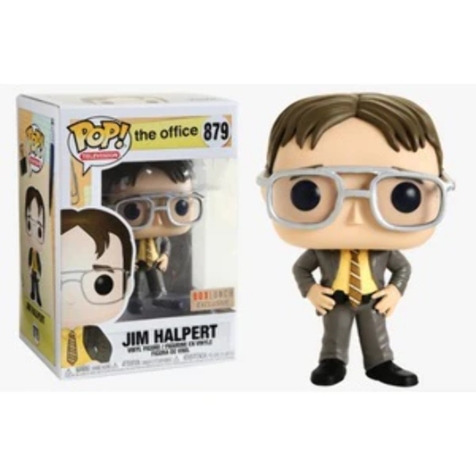 Funko Pop! The Office : Jim Halpert 879 BoxLunch Exclusive + Pop Protector