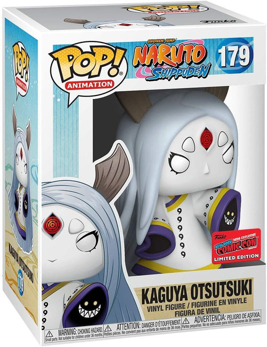 Funko Pop! Naruto Shippuden - Kaguya Otsutsuki 179 New York Comic Con 2020 Exclusive Sticker Figure + Pop Protector