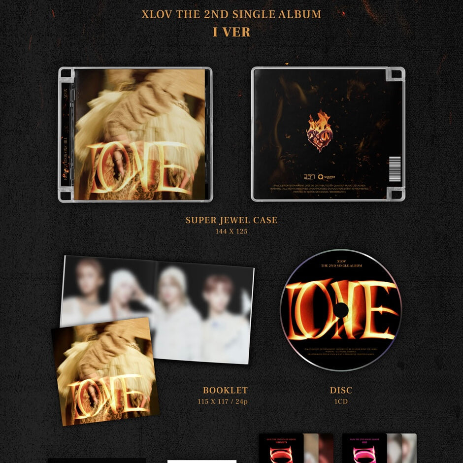 K-pop XLOV 2ND SINGLE [I ONE] Album I Ver.