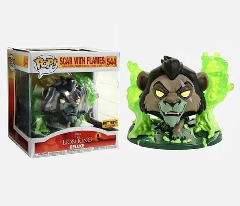 Funko Pop! Disney The Lion King - Scar with Flames 544 Deluxe Figure