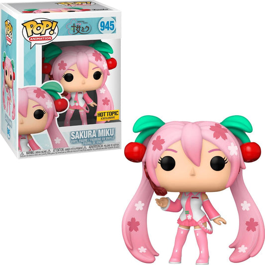 Funko Pop! Sakura Hatsune Miku 945 Hot Topic Exclusive + Pop Protector