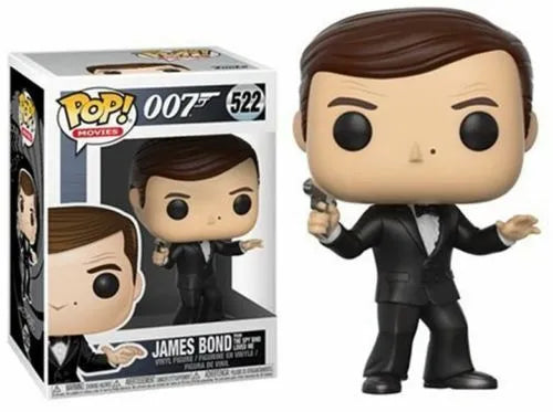 Funko POP! Movies: 007 - James Bond from the spy who loved me #522 + Protector