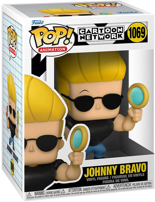 Funko Pop! Cartoon Network Johnny Bravo 1069 + Pop Protector