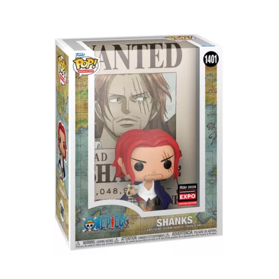 Funko Pop! One Piece (Wanted Poster) Shanks 1401 Funko 2024 Entertainment Expo Exclusive Cover