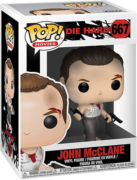 Funko Pop! Die Hard John McClane 667 + Free Protector (VAULTED)