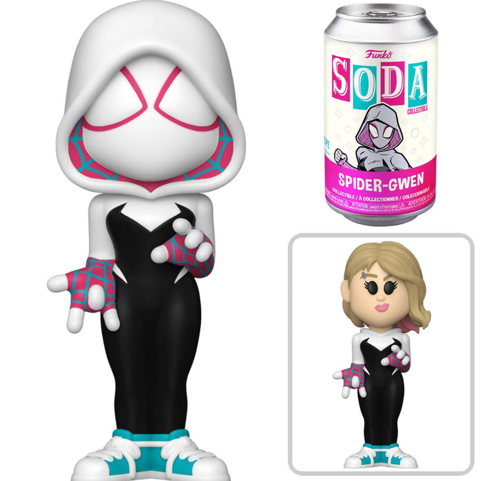 Marvel Spider-Man Across The Spiderverse Spider-Gwen Sealed Limited Edition Funko Soda Pop Figure - Chance of CHASE!