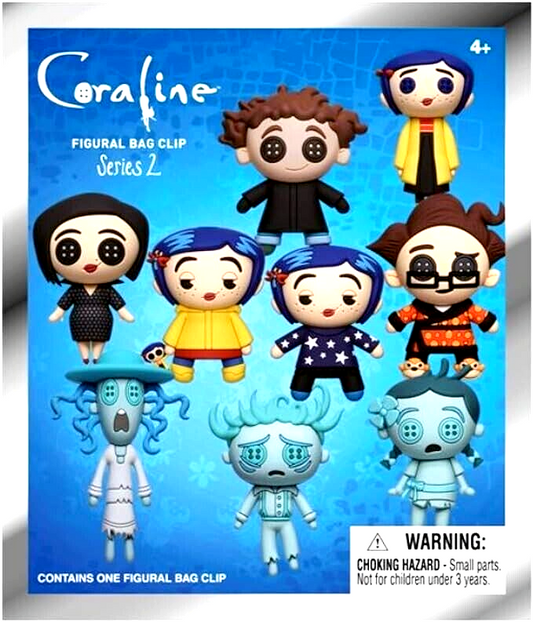 Coraline Series 2 Mystery 3D Foam Figural Bag Clip (One Variation Chosen at Random)