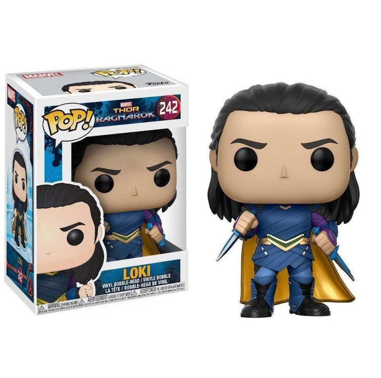 Funko Pop! Marvel Thor Ragnarok Loki 242 + Free Protector (VAULTED)