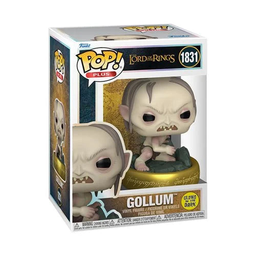 Funko Pop! The Lord of the Rings - Gollum 1831 Glows in the Dark Figure + Pop Protector